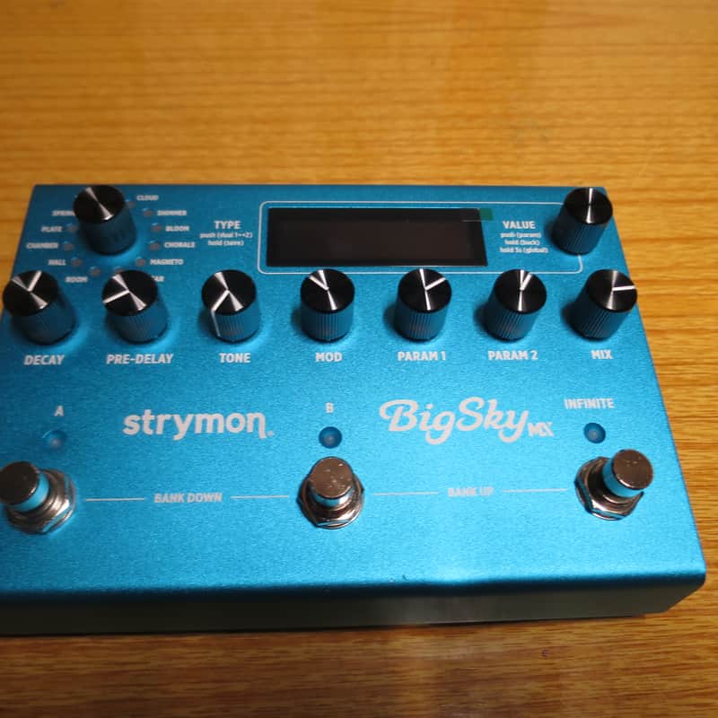2024 – Present Strymon BigSky MX Reverb Blue