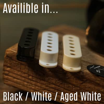 Big Sur vintage tone Stratocaster (strat) pickup Set - White Covers **IN STOCK** image 4