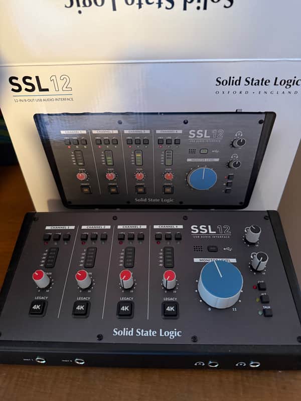 Solid State Logic SSL 12 12-Channel USB Audio Interface 2023 - Black image 1