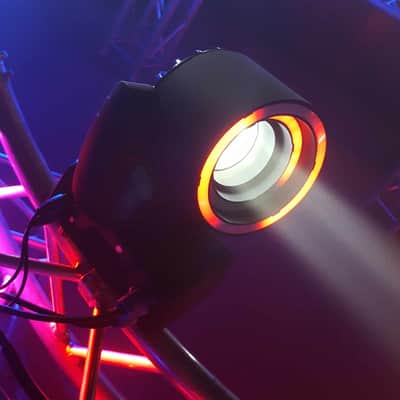 Blizzard Lighting Hypno Beam LED DMX DJ Stage Moving Head Lights 4 Pack w Bags image 4