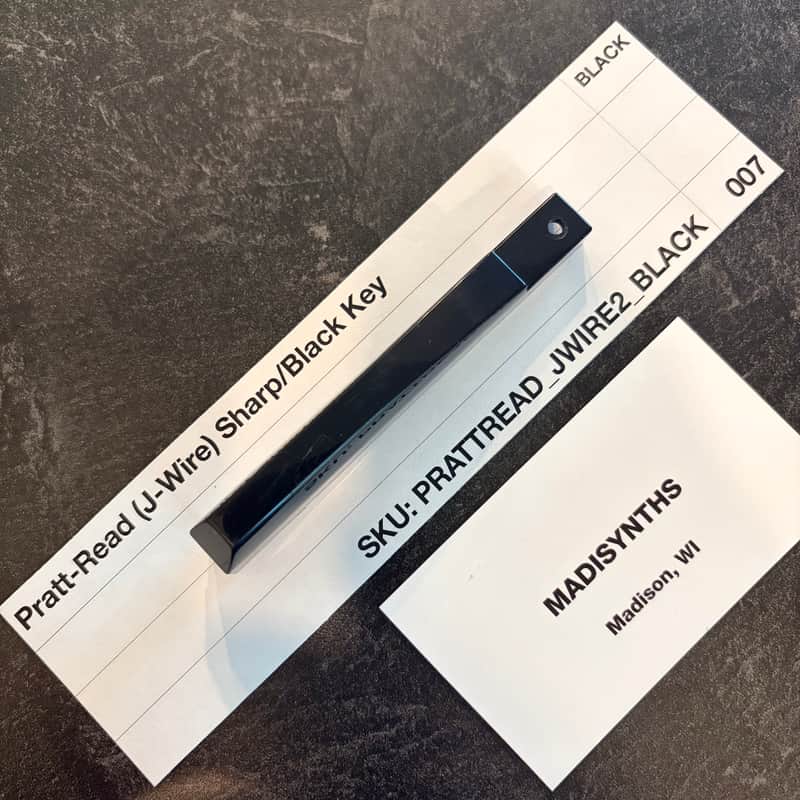ORIGINAL Pratt Read Replacement SHARP/BLACK Key (J-Wire Keybeds) for ARP 2500/2600, Moog Minimoog, Oberheim OBX/OBXa/OB8, Sequential Prophet-5/10, PPG Wave 2.2, EML 500, and more image 1