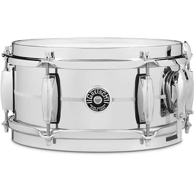 Gretsch GB4161S Brooklyn Chrome Over Steel 5x10" 6-Lug Snare Drum
