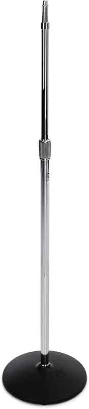 AtlasIED MS20 Heavy Duty Round Base Mic Stand - Chrome image 1
