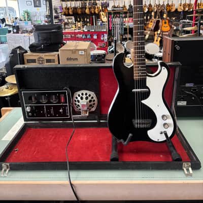 1960's Silvertone 1448 Semi-Hollowbody Electric Guitar with Built-In Tube Amp Hard Case image 1