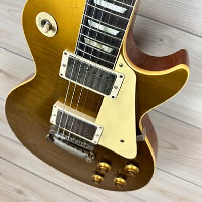 Gibson Custom 1957 Les Paul Goldtop Reissue Electric Guitar - Murphy Lab Ultra Heavy Aged Double Gold image 6