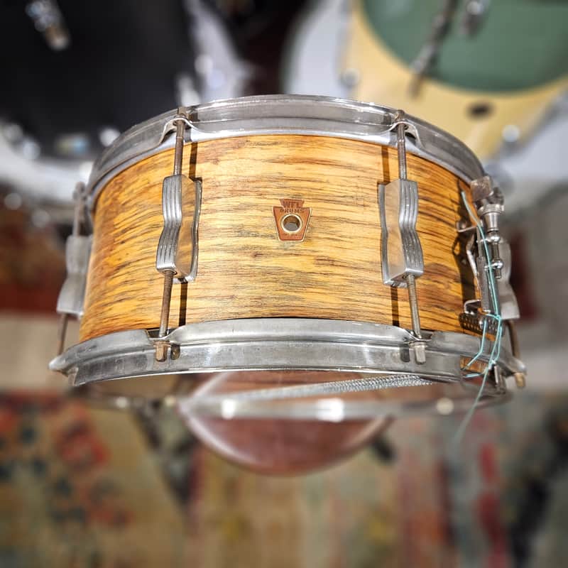 WFL 14x6.5" 3-ply Snare Drum - Nickel Hardware - 1950s image 1