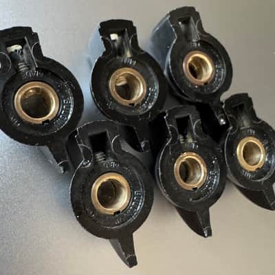 Vox Bulgin Bakelite 1/4" amp knobs [Set of 6] 60s - Black image 3