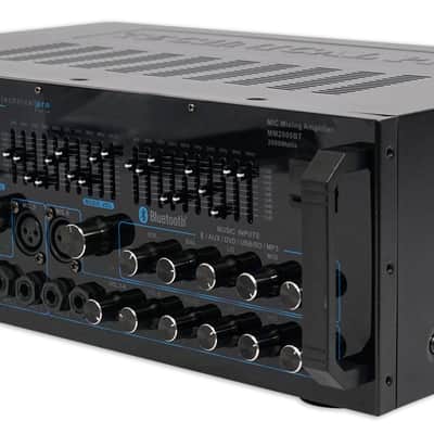 Technical Pro MM2000BT Powered Bluetooth Karaoke Mixer Amplifier Amp SD, USB image 4
