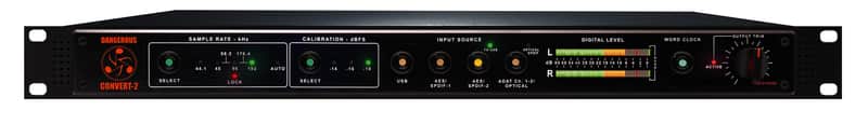 Dangerous Music CONVERT-2 2-Channel D/A Converters - Black image 1