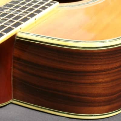 1980 Yairi YW-600 Dreadnought Guitar New Jacaranda Natural+vintage Hard Case image 15