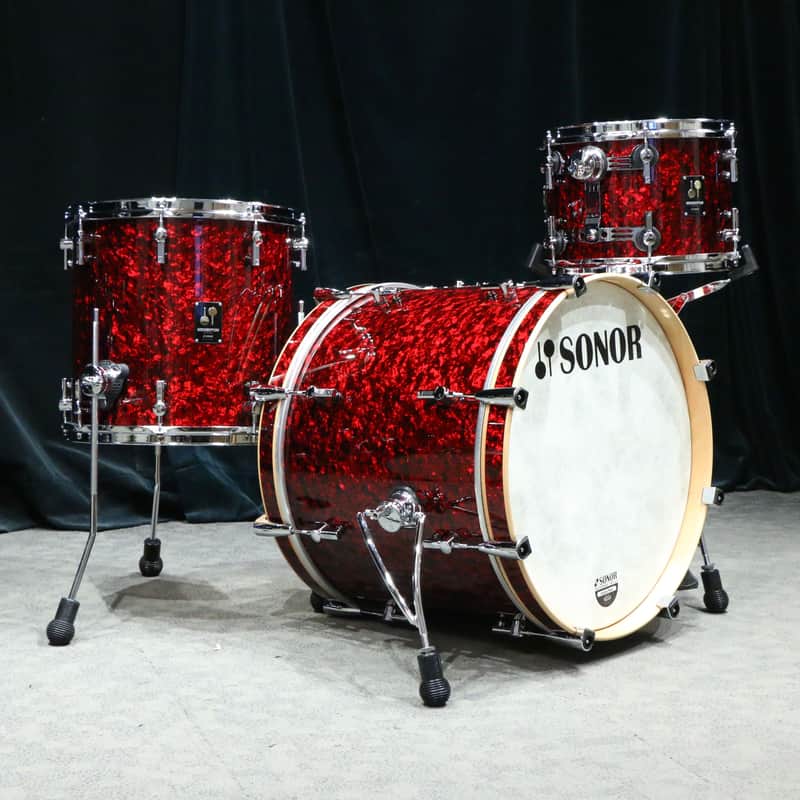 Sonor Momentum Beech Drum Kit 20-12-14in - Red Pearl image 1