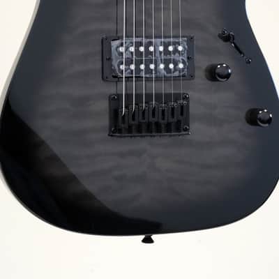 Ibanez Gio RG7221QA 7-String Electric Guitar Transparent Black Sunburst image 4