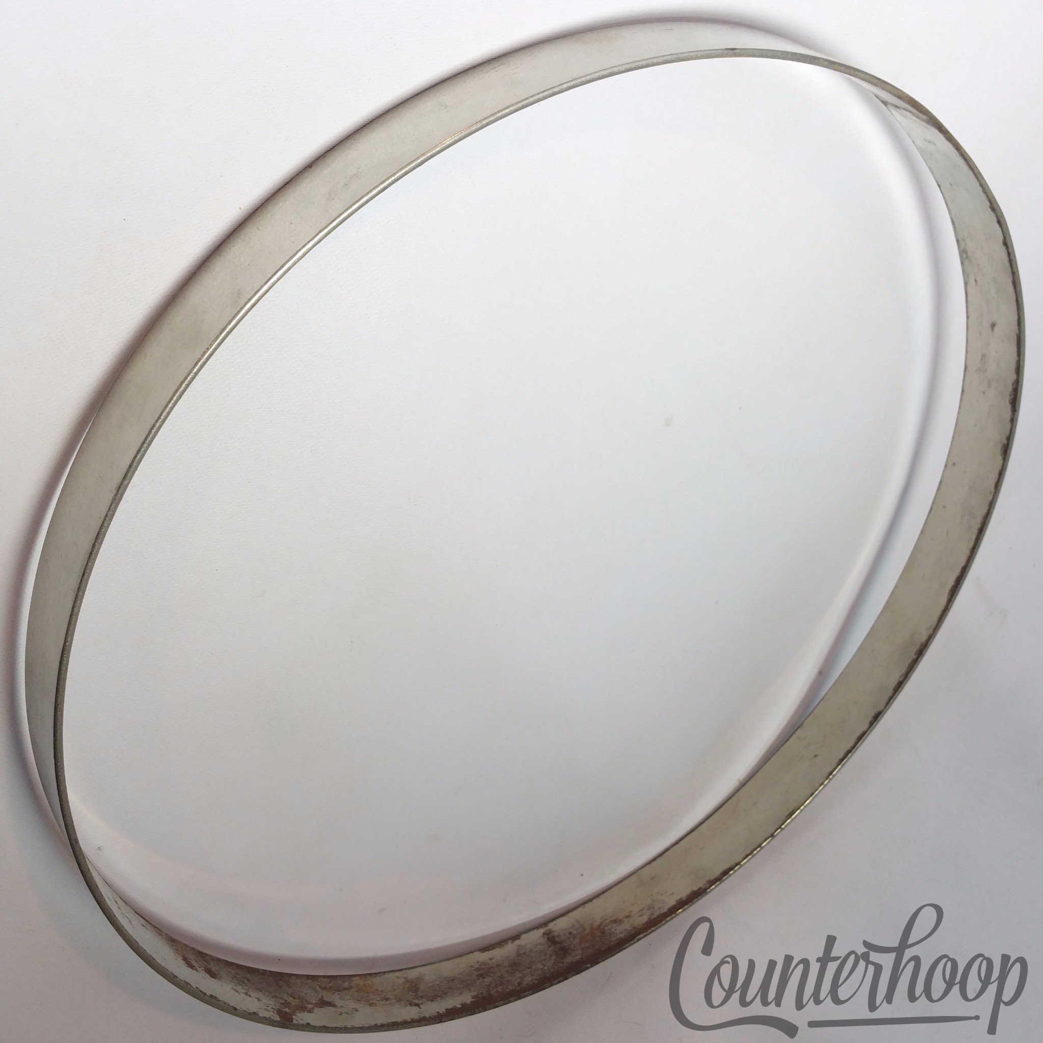 Leedy 13 1/8"Snare Batter/Tom Resonant Drum Rim/Hoop Nickel Vintage StickChopper — main photograph