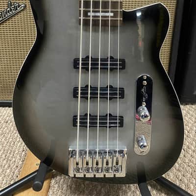 LIKE NEW: Reverend Triad Bass 5 - Silver Burst - BAG INCLUDED image 1