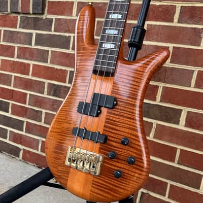 Spector Euro 4 Doug Wimbish Signature Limited Edition, Amber Aged Relic, Figured Maple Top, Plain Maple Body, 3pc Hard Rock Maple Neck, Rosewood Fretboard, EMG DW Pickups, Spector Legacy Preamp, Gig Bag, SN# NB22983 image 4