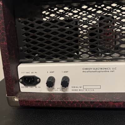 Soldano SLO-100 C3 Amps Clone, Burgundy Snakeskin, White Grille, Excellent image 17