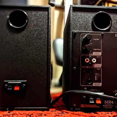 Edifier MR4 Powered Studio Monitor Speakers, 4" Active Near-Field Monitor Speaker - Black (Pair) - Black image 4