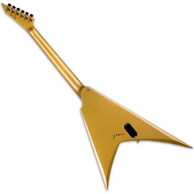 ESP LTD KH-V Kirk Hammett Signature Electric Guitar - Metallic Gold image 4