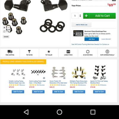 Gotoh MLB3-G (3 On A Side) Tuners - Black image 2