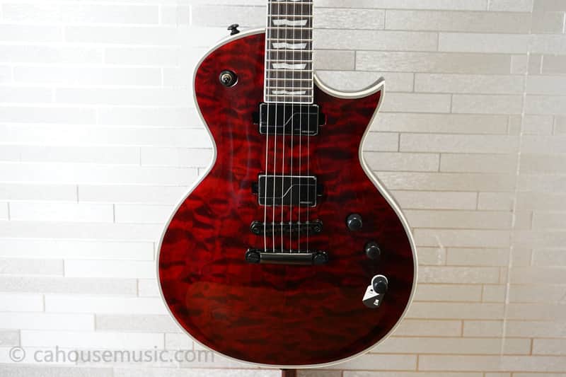 ESP LTD EC-1000 QM - See Thru Black Cherry image 1