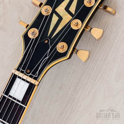 1989 Burny Black Beauty Custom '57 Model RLC-65 3 Pickup w/ VH-3 Pickups, Japan Fernandes image 4