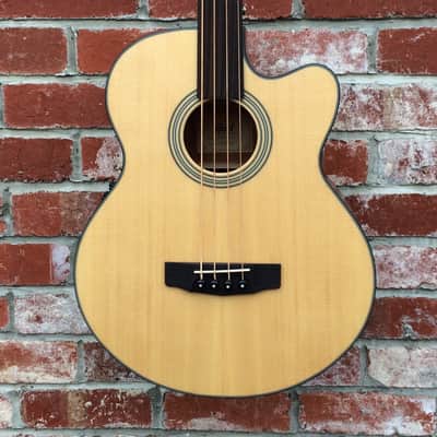 CORT SJB5F Fretless Acoustic Electric Bass Guitar image 1