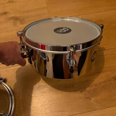 Meinl MIT810CH 8” & 10” Mini Timbales – Chrome 2026 - Chrome image 8