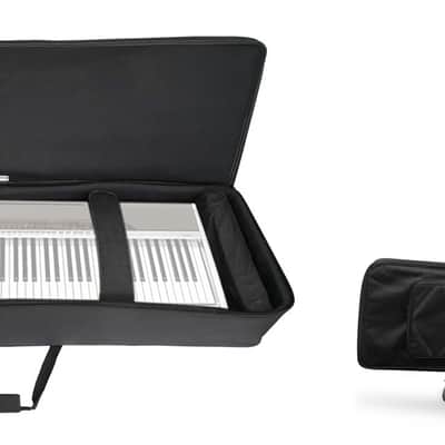 Rockville 88 Key Slim Padded Rigid Keyboard Gig Bag Case For Casio PX-200