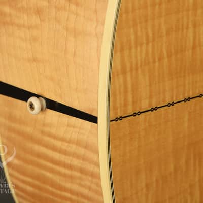 1962 Gibson J-200 Natural/BLONDE with highly figured flame maple back + sides image 13