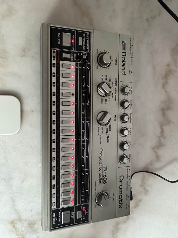 Roland TR-606 Drumatix 1980s - Silver image 1