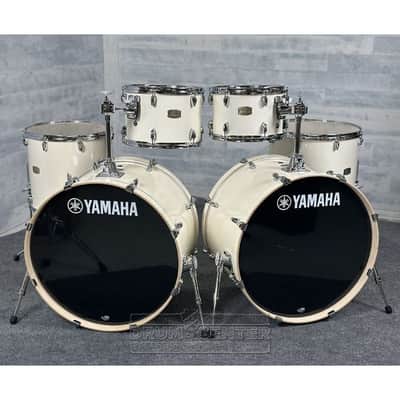 Yamaha Stage Custom Birch 6pc Drum Set (24" Double Bass) Classic White image 1