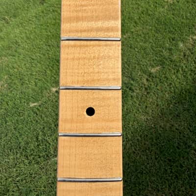 Guitar Mill AAA Flame Maple T-Style neck with nitro finish. image 12