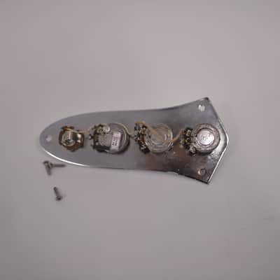 1973 Vintage Fender Jazz Bass Control Plate Pots Cap Knobs JBass Guitar 1970's Wiring Harness image 8