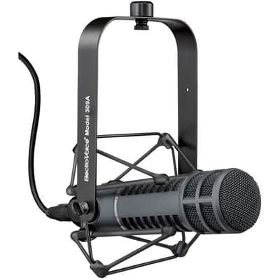 Electro-Voice RE20 Black Broadcast Announcer Microphone with Variable-D, In-Line Microphone Preamp, and XLR-Cable Bundle image 10