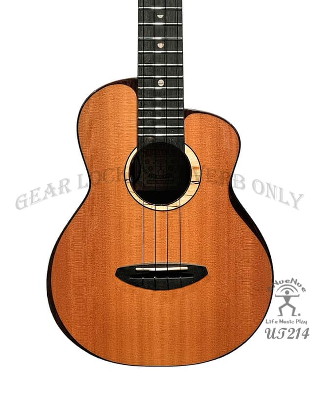 aNueNue X Luthier Mitsuta UT214 cedar bird all solid cedar & indian rosewood tenor ukulele image 1