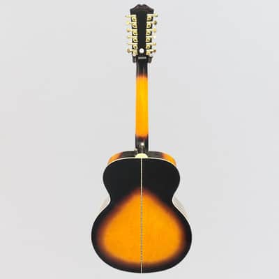 Epiphone J-200 12 String Acoustic-Electric Guitar - Vintage Sunburst image 9