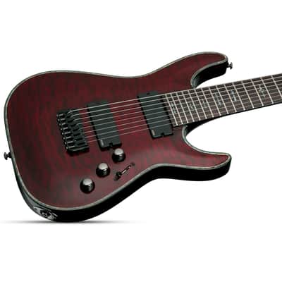 Schecter Hellraiser C-8 8-Strings Electric Guitar - Rosewood FIngerboard, Black Cherry image 2
