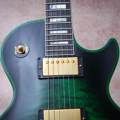 GIBSON USA Custom Shop M2M Les Paul Custom Widow "Green Widow + Ebony" (2024) image 7
