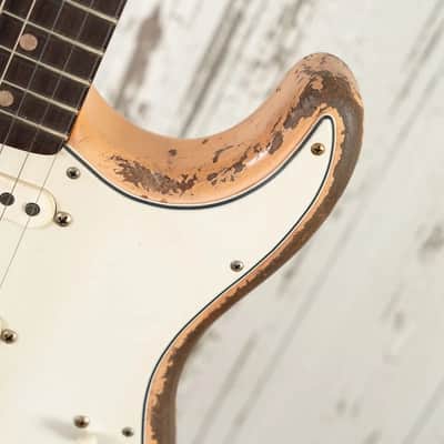 Fender Custom Shop Andy Hicks Master Built 1962 Roasted Stratocaster Ultimate Relic - Shell PInk image 16