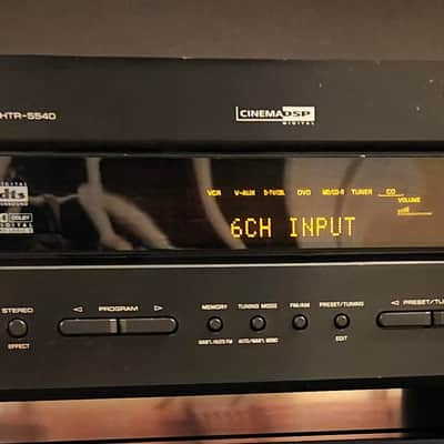 Yamaha Yamaha HTR-5540 A/V receiver with Dolby Digital, DTS, and Dolby Pro Logic II 90s - Black image 1
