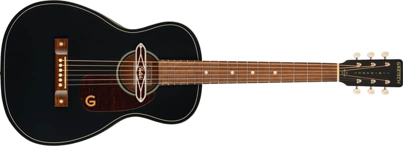 Gretsch Deltoluxe Parlor Walnut FB Tortoiseshell Pickguard Black Top