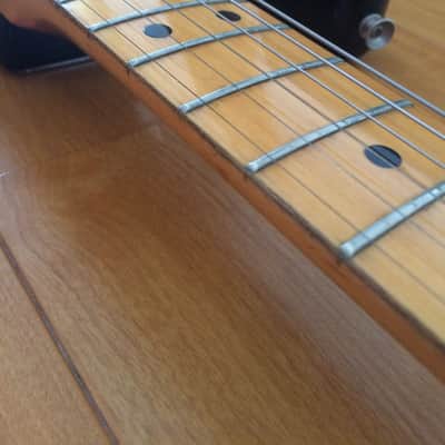 Tokai Stratocaster 80s  Silver Star Black w/ Maple Fretboard, large headstock, vintage Japan strat image 8