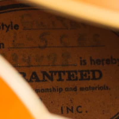 Gibson L-5CES Arch Top Hollow Body Electric Guitar (1969), ser. #534498, original black tolex hard shell case. image 13