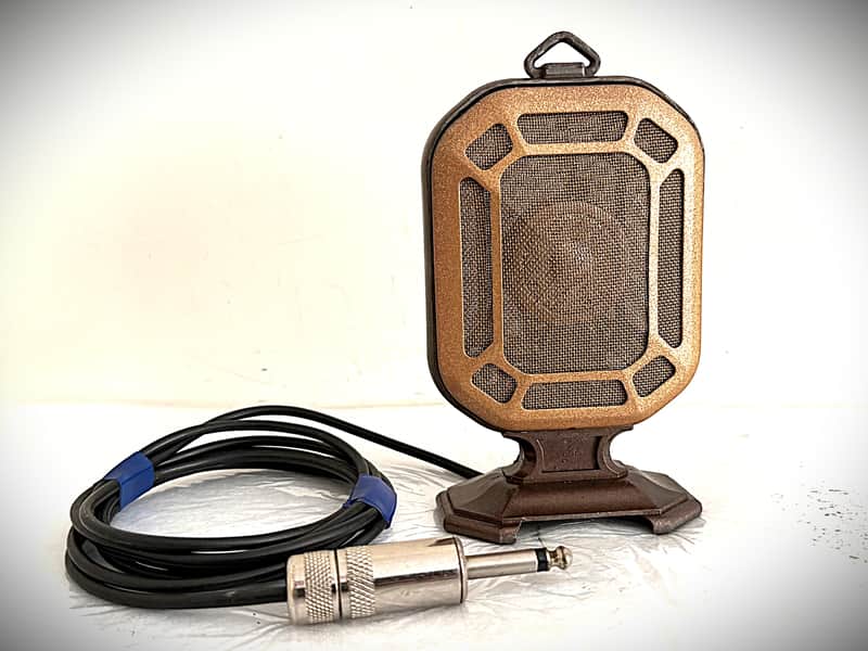 Vintage 1930's RCA Model P-64713 Desk Microphone, working great, revised dynamic image 1