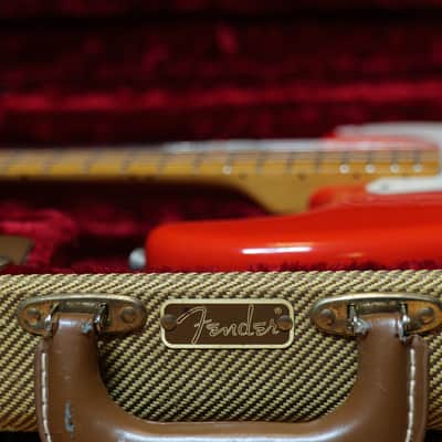 Fender AVRI 57 1982 Fullerton Strat - Fiesta Red image 11