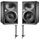 2x Neumann KH150 Black Powered Speaker Active Monitor Pair + Ultimate 45" Stands