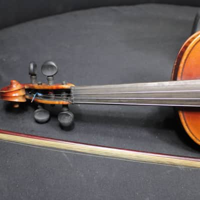 A Beautiful Antique U.S.A. Made Antonius Stradivarius Full Size 4/4 Violin, Bow & Case Ready to Play # 13 V image 4