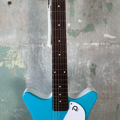 Danelectro 59M NOS Double Cutaway 2010s - Baby Come Back Blue image 5