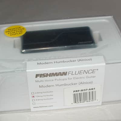 Fishman Fluence PRF-M37-AQ1 7 String Modern Humbucker Alnico 3 Voices (Brushed Black Nickel) image 1