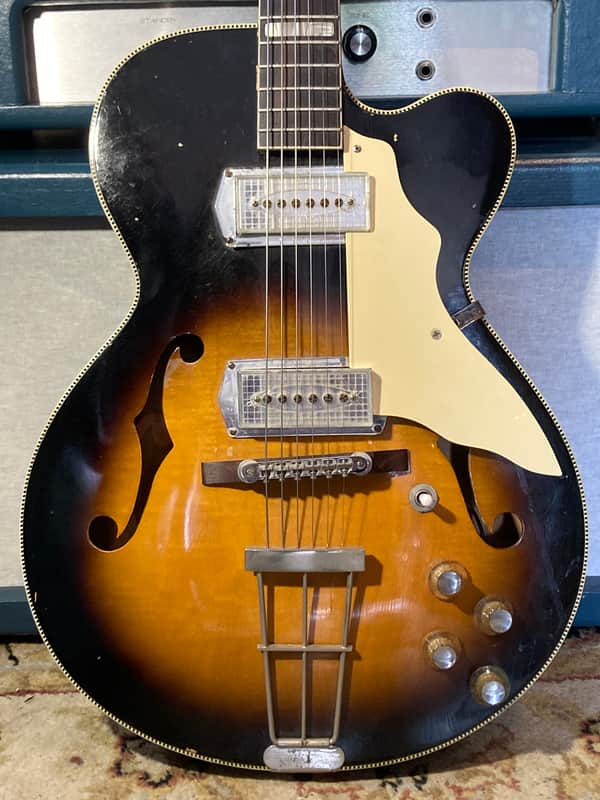 Kay Swingmaster K672 Barney Kessel Pickups 1950s - Vintage Sunburst image 1